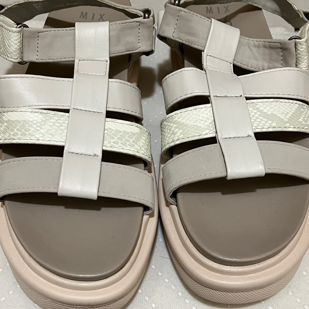 Mix No. 6 Beige and Cream Strappy Sandals